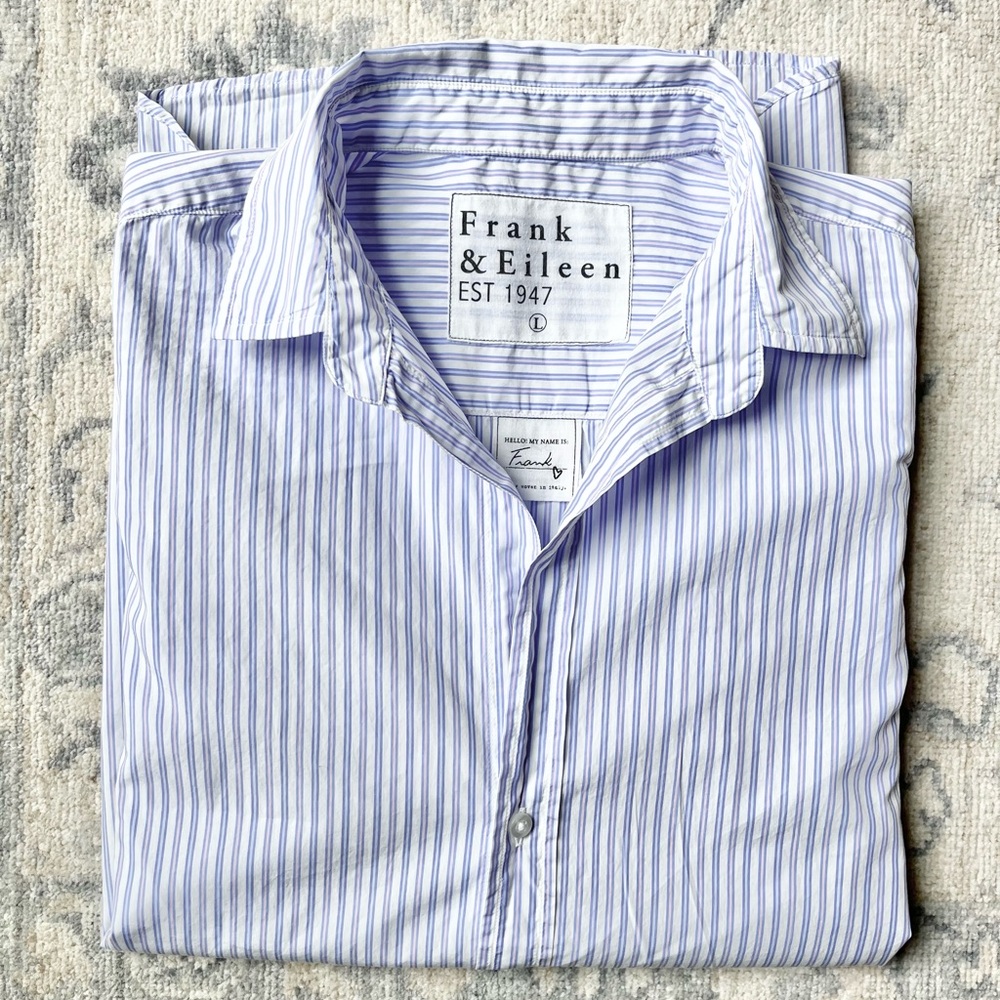 Frank & Eileen Italian Cotton Frank Button Down Shirt VGUC